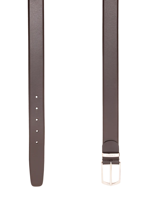 A.Testoni classic dark brown men's leather belt 194535 - photo 3