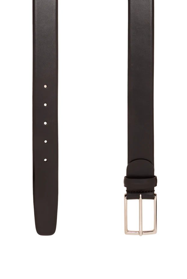 A.Testoni a strict brown belt made of smooth leather with a laconic rectangular buckle 194539 - photo 3