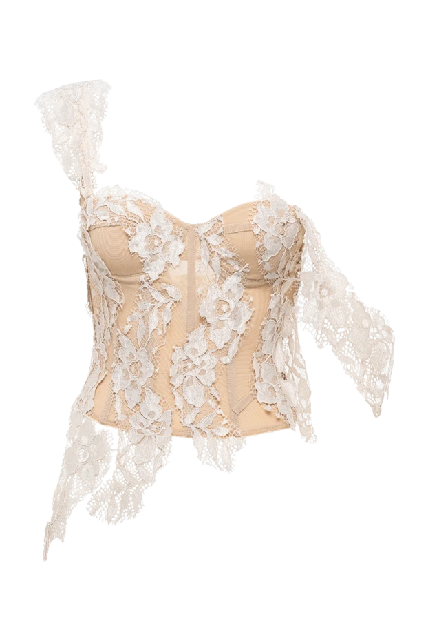 Giuseppe Di Morabito women's lace corset top in beige 194551 - photo 1