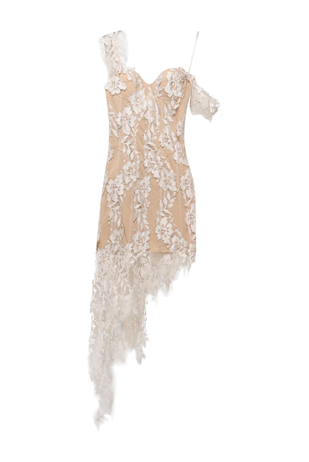 Giuseppe Di Morabito beige mini dress with lace details 194553 - photo 1
