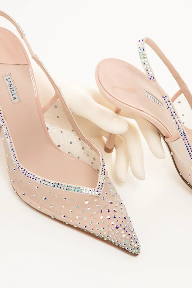 Nicole slingback shoes in beige - photo 2