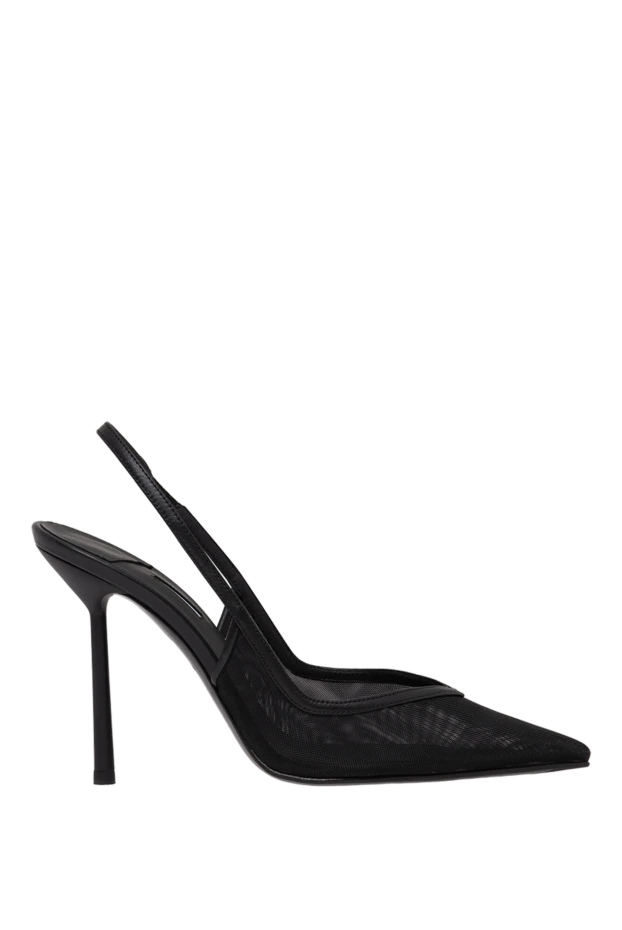 Le Silla vivienne black sheer mesh slingbacks 194573 - photo 1