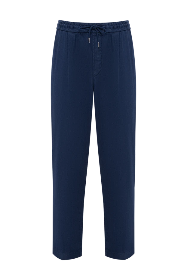 Jacob Cohen men's blue casual trousers with elastic drawstring waistband 194615 - photo 1