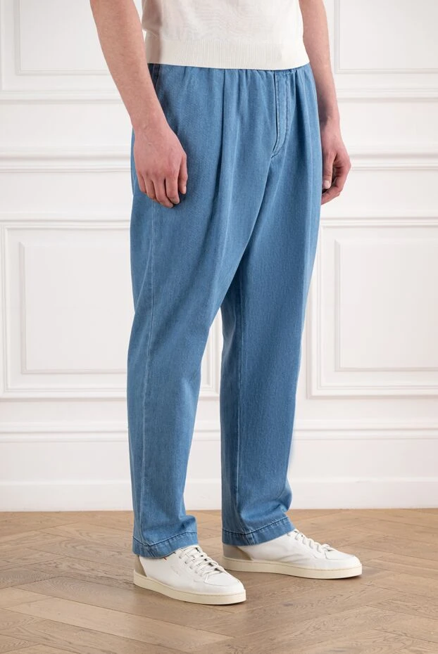 Jacob Cohen men's denim jogger pants with drawstring 194620 - photo 3