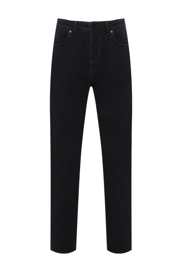 Stone Island black stretch denim jeans with a distressed effect 194629 - photo 1
