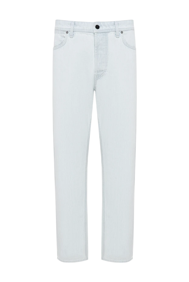 Stone Island men's straight leg light blue jeans with ultra-bleached effect 194631 - photo 1