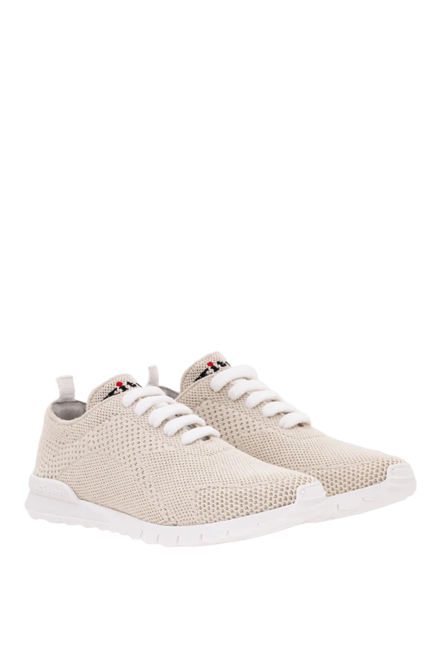 Kiton textile sneakers made of cotton jersey in beige color 194705 - photo 3