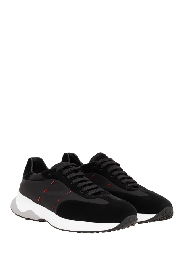 Kiton black sneakers with red accents 194716 - photo 3