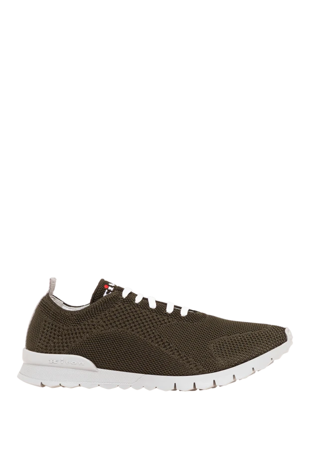 Kiton khaki knit sneakers with an ultra-light contrast sole 194718 - photo 1