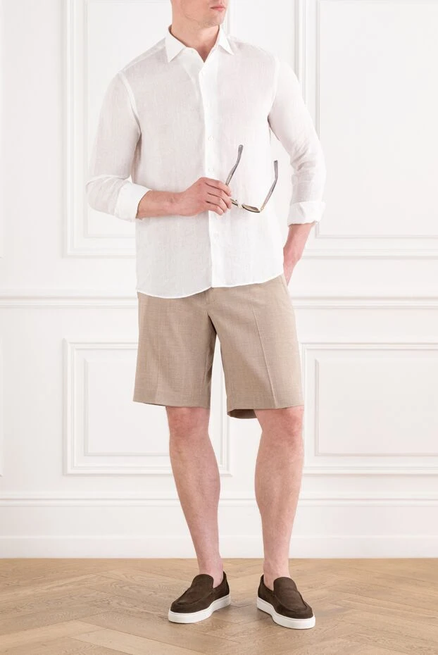 Alessandro Gherardi a crisp white linen shirt with a classic collar and mother-of-pearl buttons 194740 - photo 2