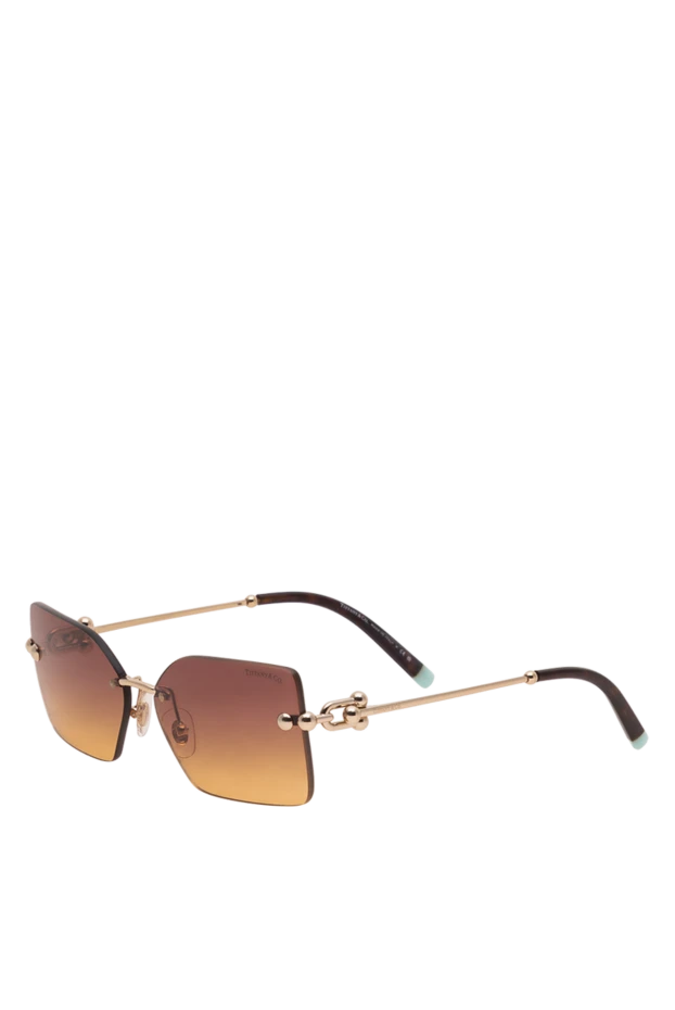 Tiffany&Co бал градиенті бар үлкен өлшемді жиексіз геометриялық күннен қорғайтын көзілдірік 194852 - фото 3