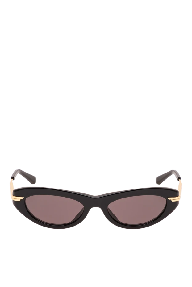 Bottega Veneta black cat eye sunglasses with gold frame combination 194880 - photo 1