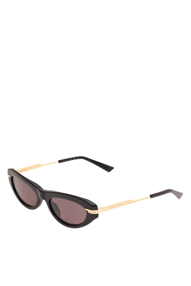 Bottega Veneta black cat eye sunglasses with gold frame combination 194880 - photo 3