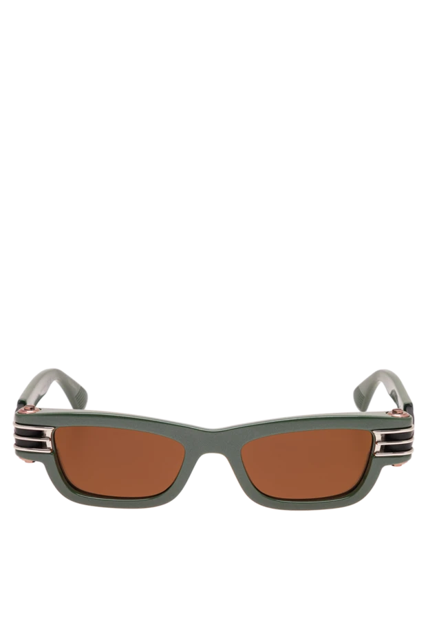 Bottega Veneta rectangular sunglasses with green frames and brown lenses 194882 - photo 1