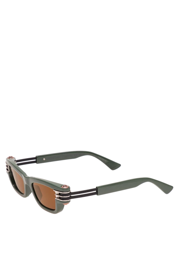 Bottega Veneta rectangular sunglasses with green frames and brown lenses 194882 - photo 3