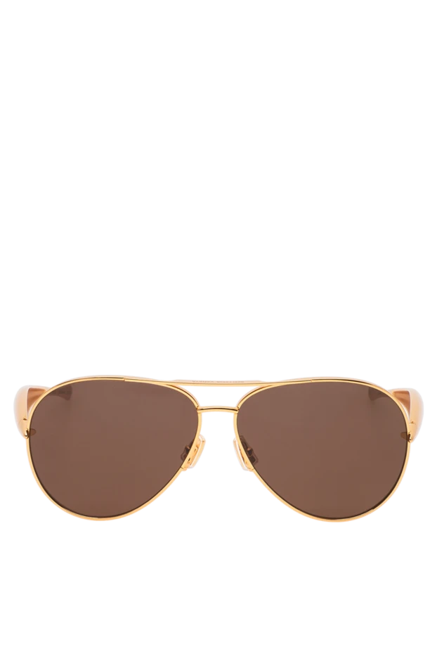 Bottega Veneta aviator sunglasses with gold metal frames and brown lenses 194918 - photo 1