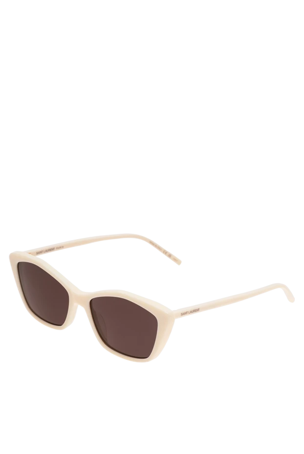 Saint Laurent сәнді бежевый түсті мысық көзілдірігі 194933 - фото 3