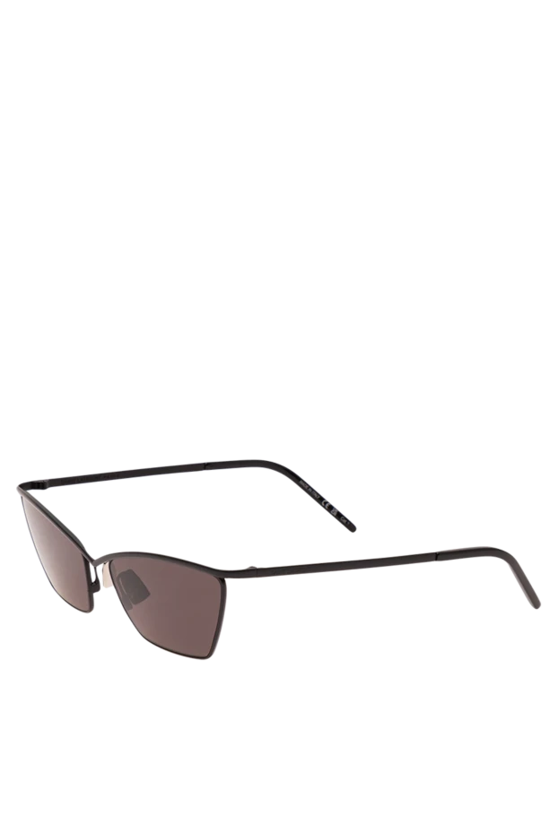Saint Laurent v-тәрізді көпір және сұр линзалары бар металл мысық көзілдірігінен жасалған күннен қорғайтын көзілдірік 194936 - фото 3