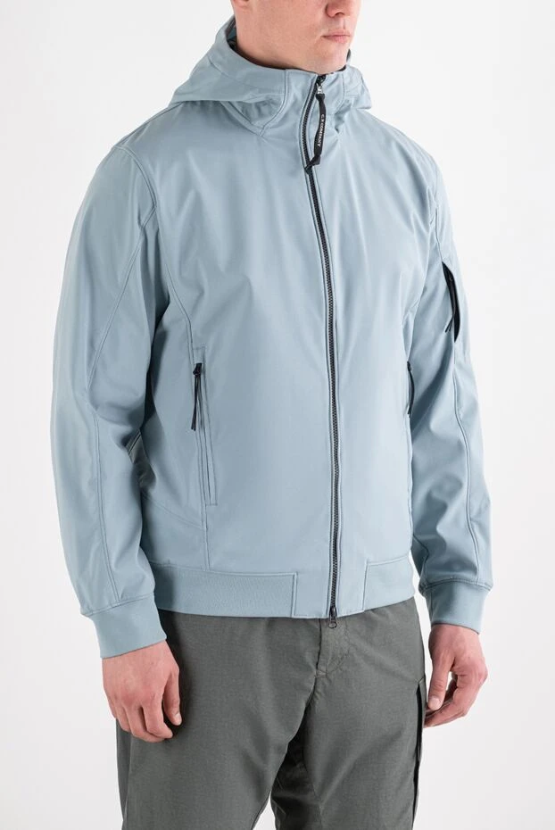 C.P. Company men's demi-season bomber jacket in gray and blue 194977 - photo 3
