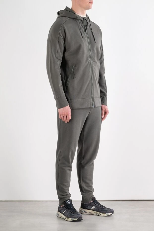 C.P. Company men's gray knit suit with adjustable hood 194981 - photo 3