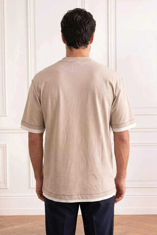 Dolce & Gabbana men's beige knitted oversized t-shirt 195003 - photo 2