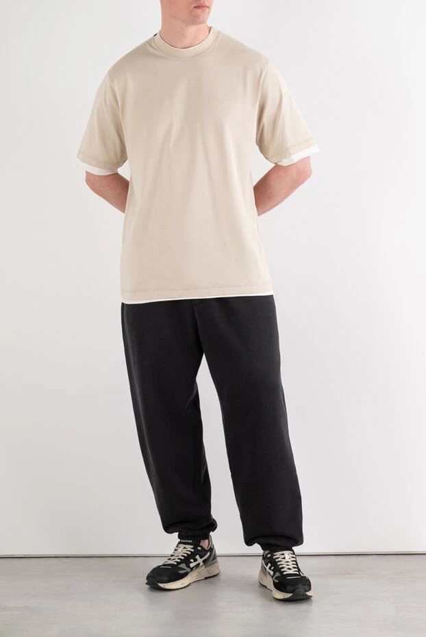 Dolce & Gabbana men's beige knitted oversized t-shirt 195003 - photo 3