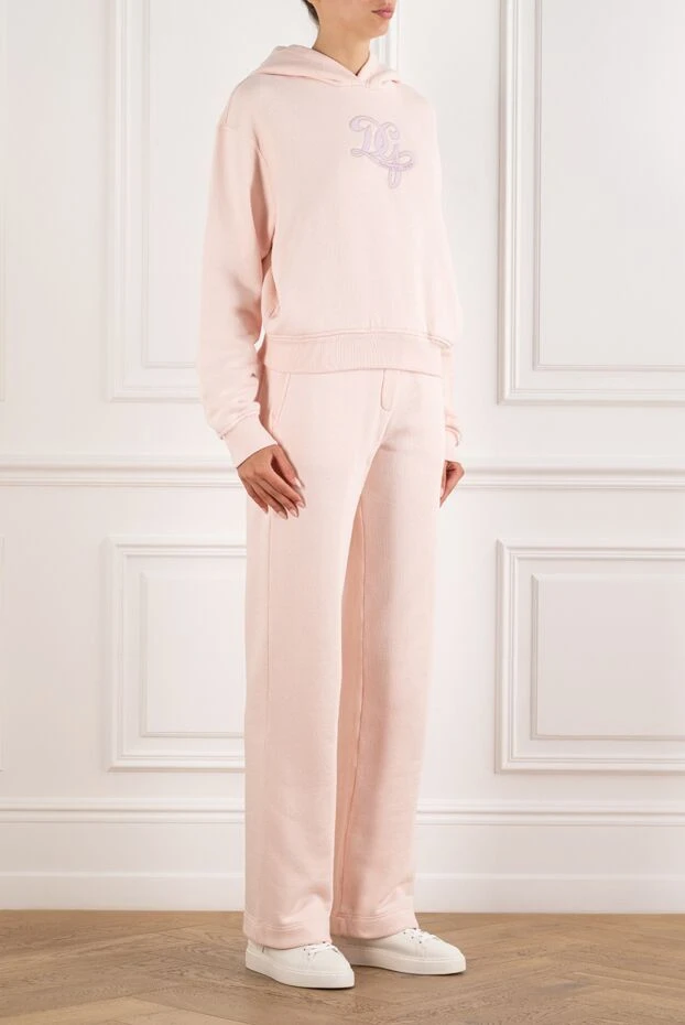 Dolce & Gabbana soft pink fleece hooded tracksuit 195015 - photo 3