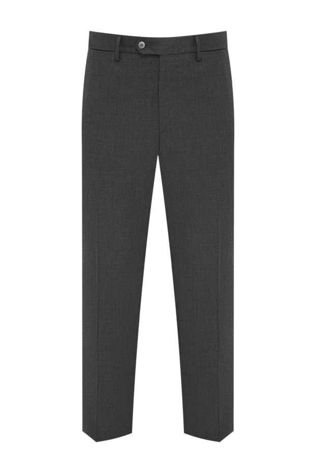 Men's classic dark gray wool trousers - photo 1