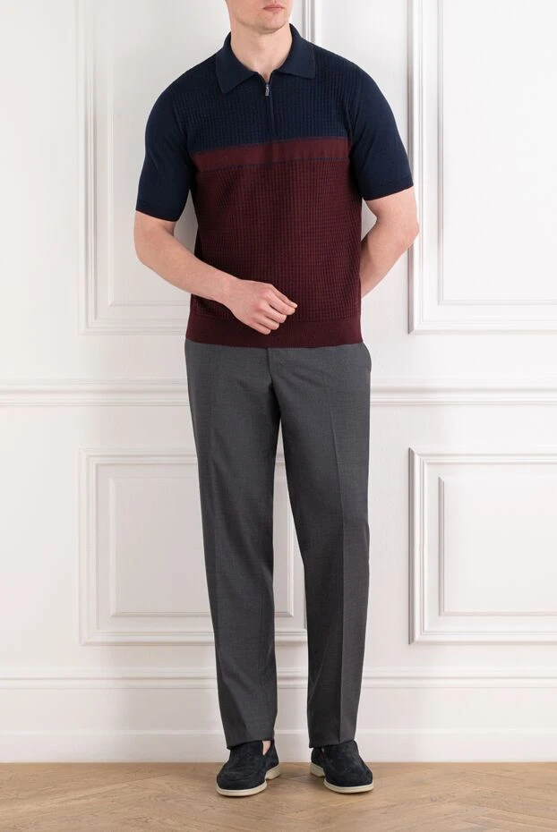 Men's classic dark gray wool trousers - photo 2