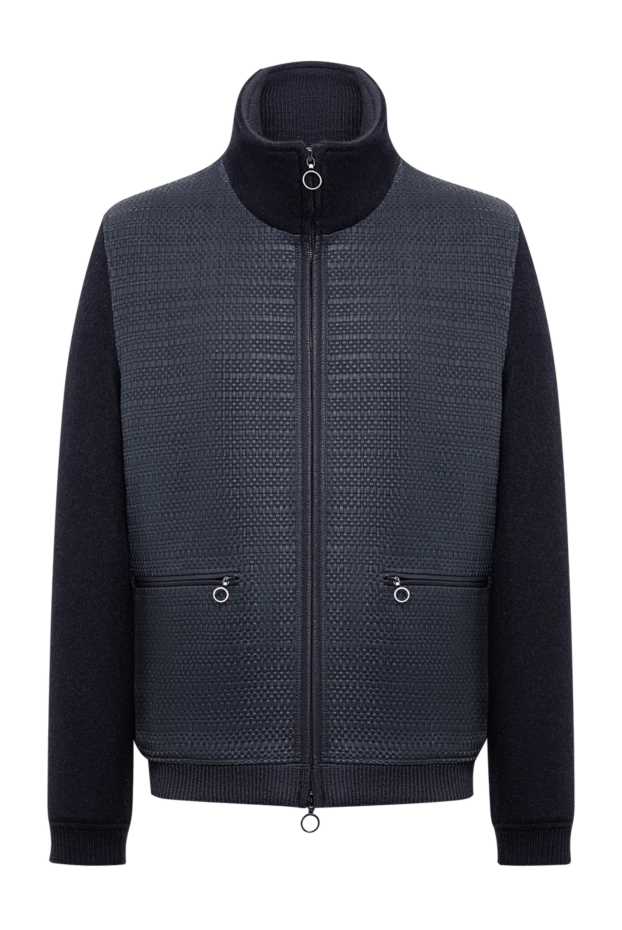 Seraphin a combination bomber jacket made of woven leather and ultra-soft cashmere 195072 - photo 1