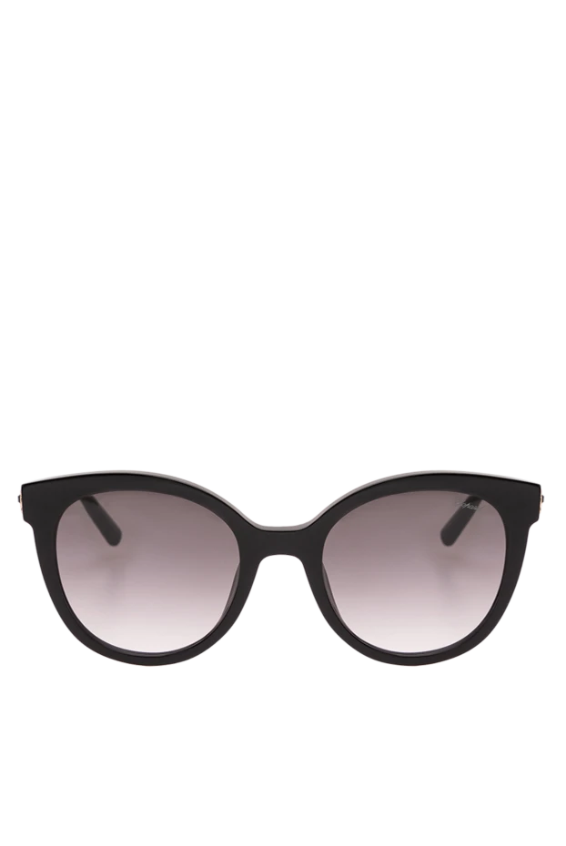 Chopard black sunglasses with round lenses and thin gold temples 195112 - photo 1