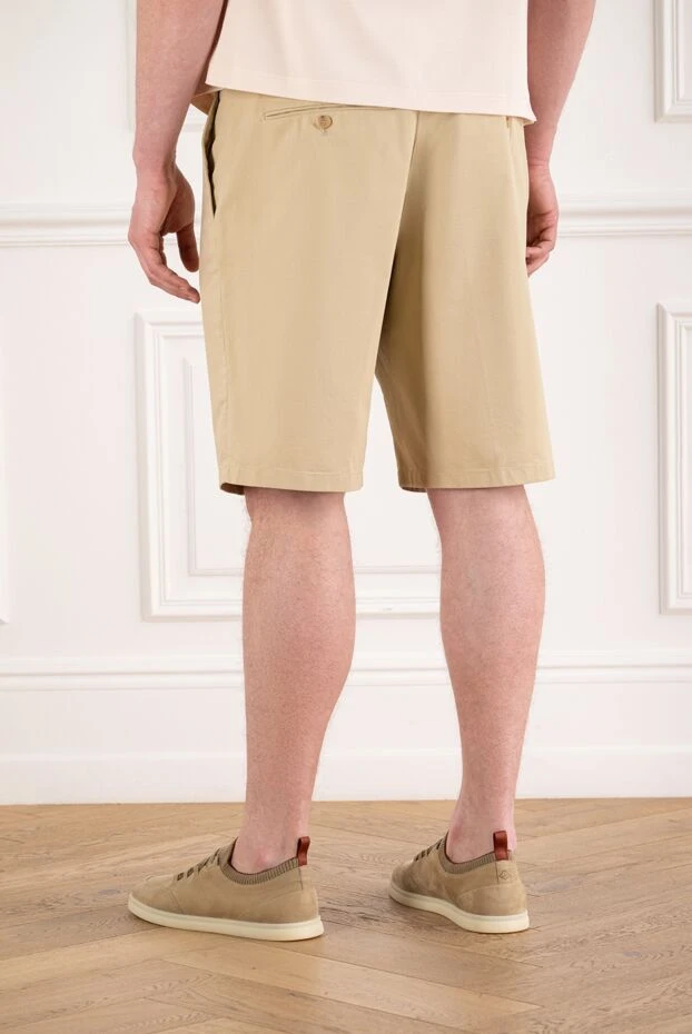 Loro Piana jarno men's classic chinos shorts in sand beige 195127 - photo 3