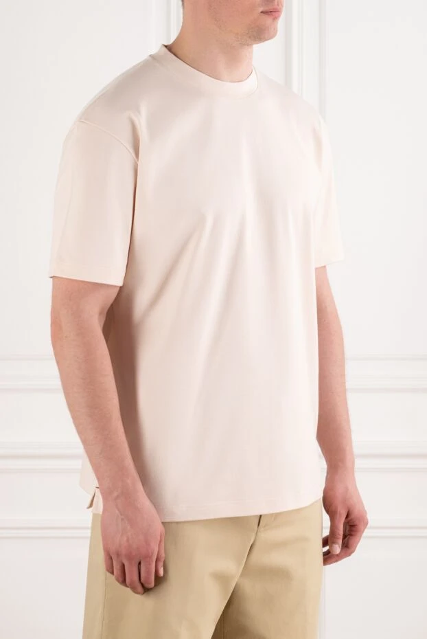 Loro Piana men's ray cotton t-shirt in a soft pink color with a loose fit 195140 - photo 3