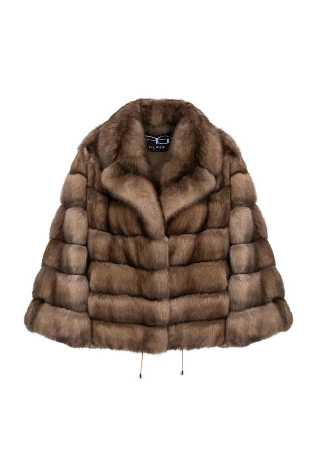 FG Furs short sable jacket with drawstring and horizontal layout 195364 - photo 1
