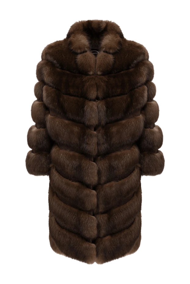 FG Furs long sable coat with a combined diagonal-transverse layout 195372 - photo 1