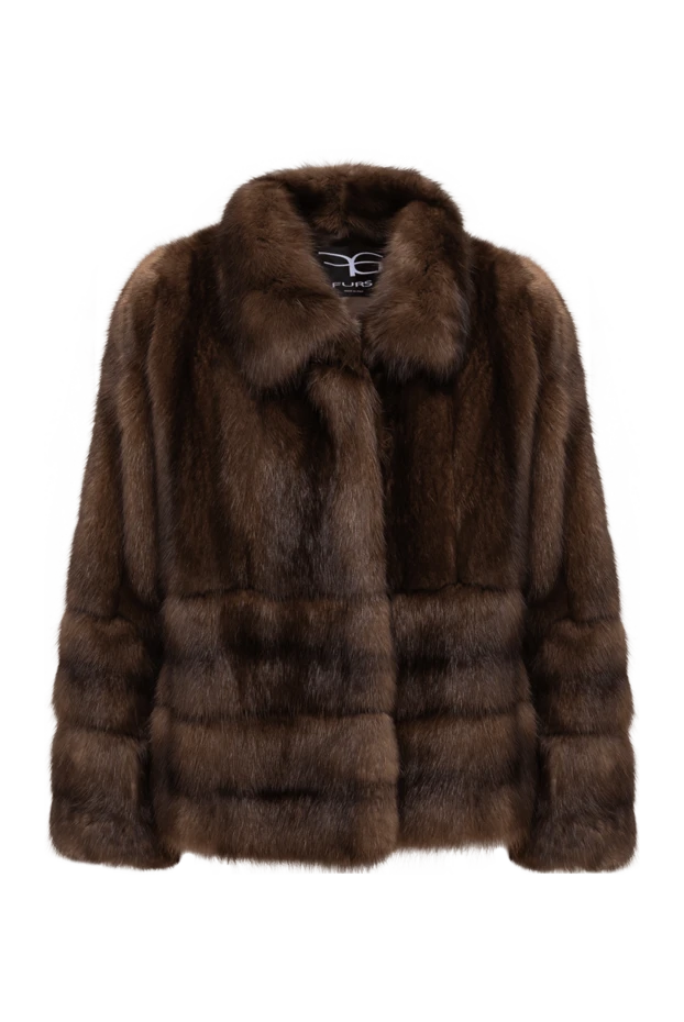 FG Furs short combined jacket made of vertical and transverse sable 195375 - photo 1