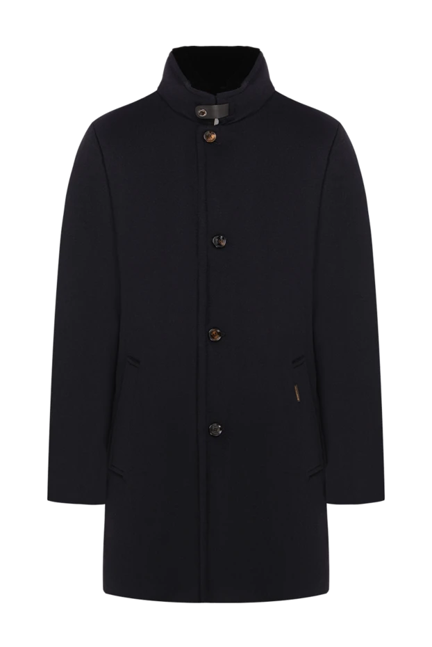 Men's insulated single-breasted down coat Bond made of wool and cashmere - photo 1