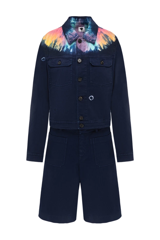 Dior джинсы костюм, галстук-бояу күртеше және шортпен 195384 - фото 1