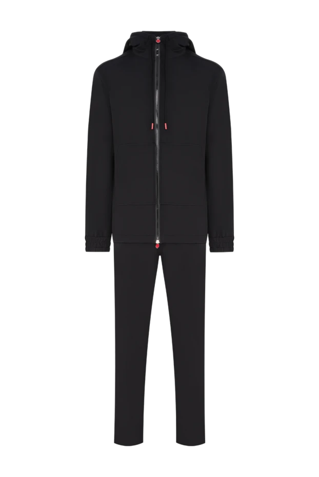 Kiton мужской трикотажный костюм из плотного хлопка черного цвета 195855 - фото 1