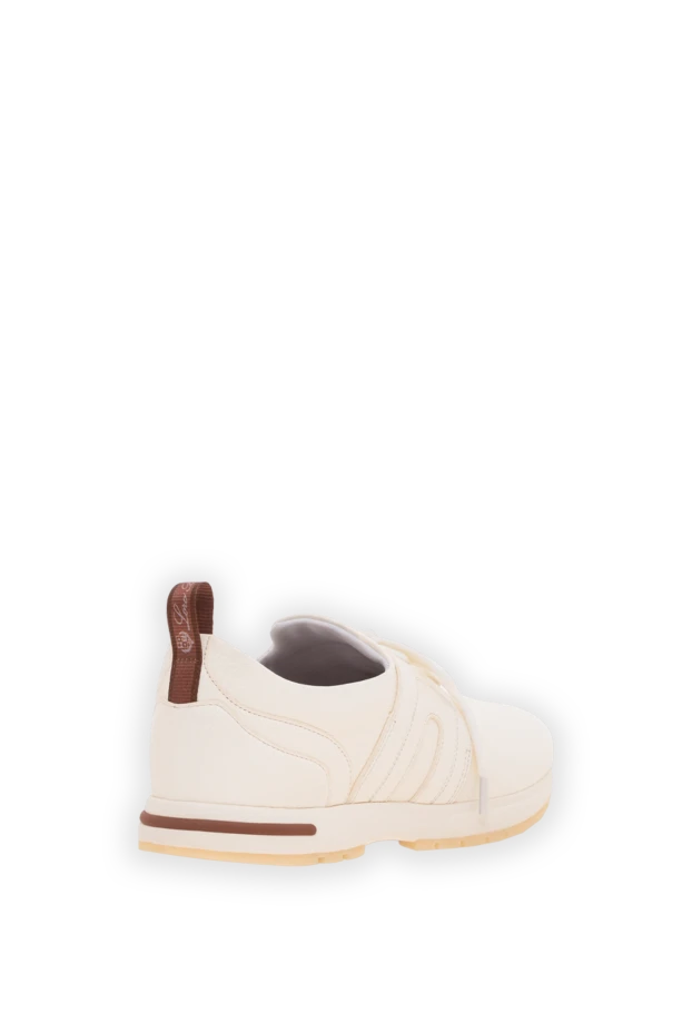 Loro Piana кожаные кроссовки 360 lp flexy walk белого цвета 195884 - фото 3