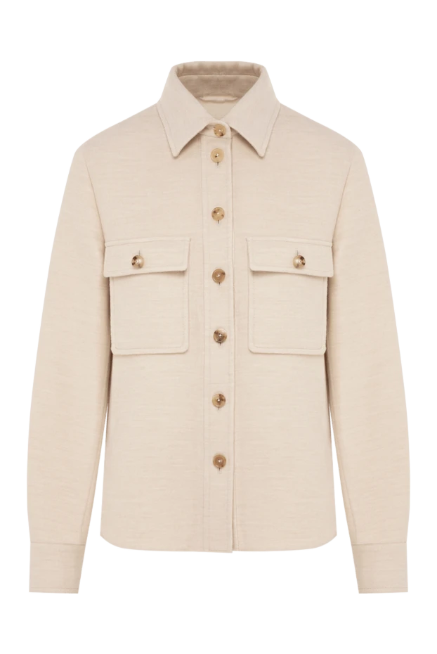 Loro Piana рубашка-куртка yannis прямого кроя с накладными нагрудными карманами 195891 - фото 1