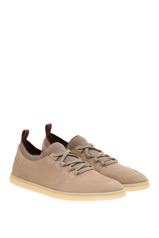Loro Piana soho walk beige calfskin slip-ons 195897 - photo 3