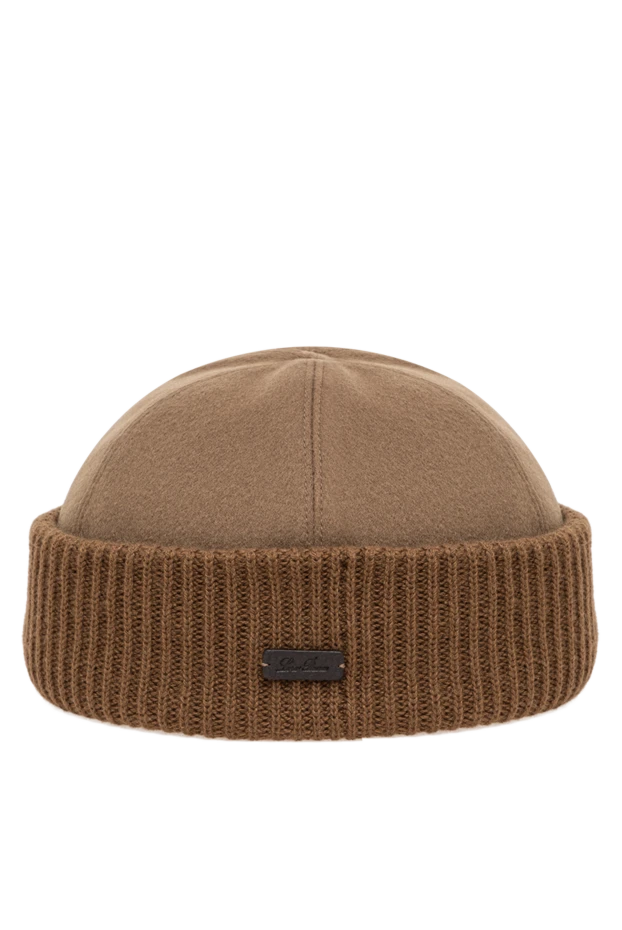 Men's docker hat made of suede and warm cashmere - photo 1