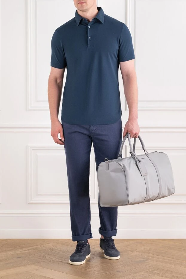 Loro Piana синие джинсы quarona пятикарманного кроя из ультрамягкого смесового льна 195945 - фото 2