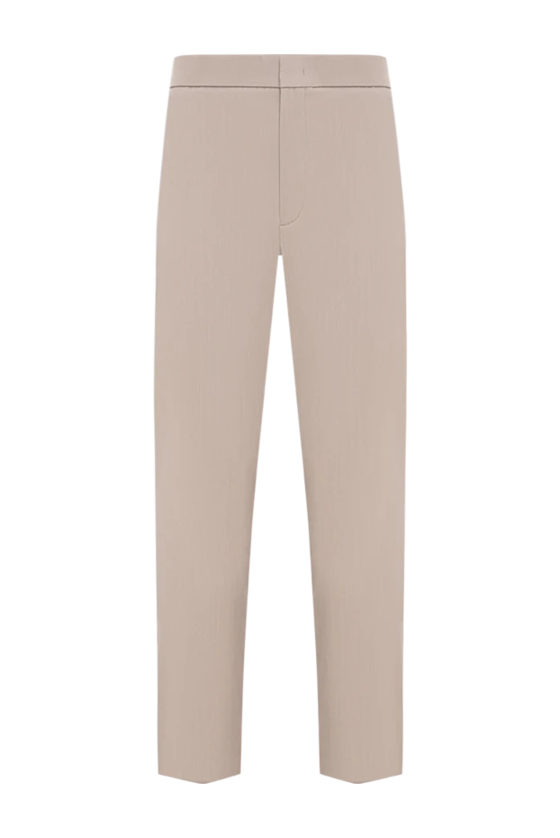 Loro Piana мужские бежевые трикотажные брюки leisure city 195946 - фото 1