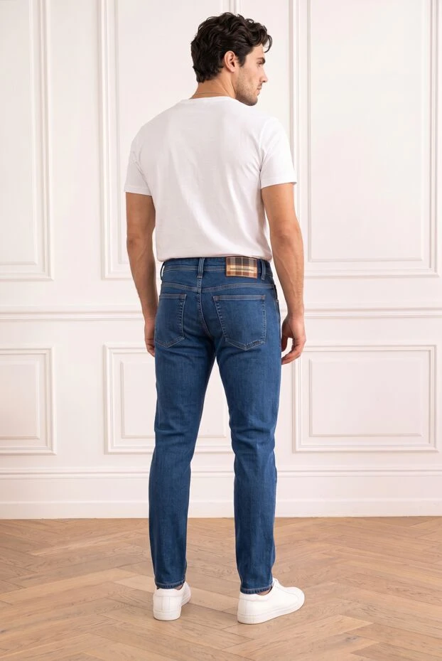Scissor Scriptor blue tapered jeans with a basic five-pocket fit 195978 - photo 2