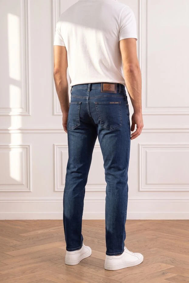 Scissor Scriptor dark blue skinny jeans with a delicate distressed effect 196044 - photo 2
