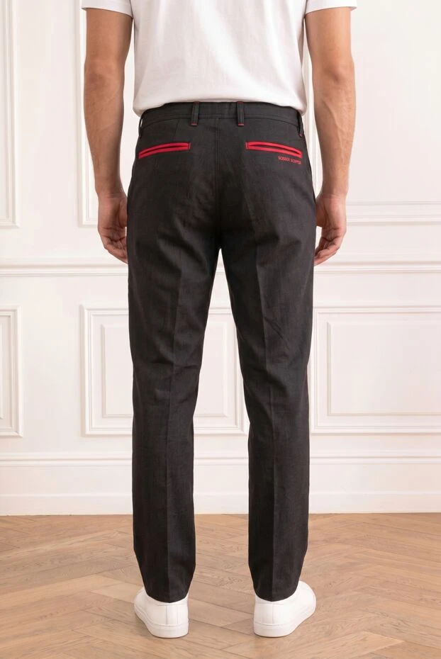 Men's chinos with contrasting red trim - photo 2
