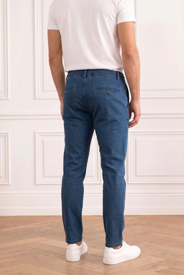 Scissor Scriptor lightweight denim joggers with adjustable drawstring in light blue 196095 - photo 2
