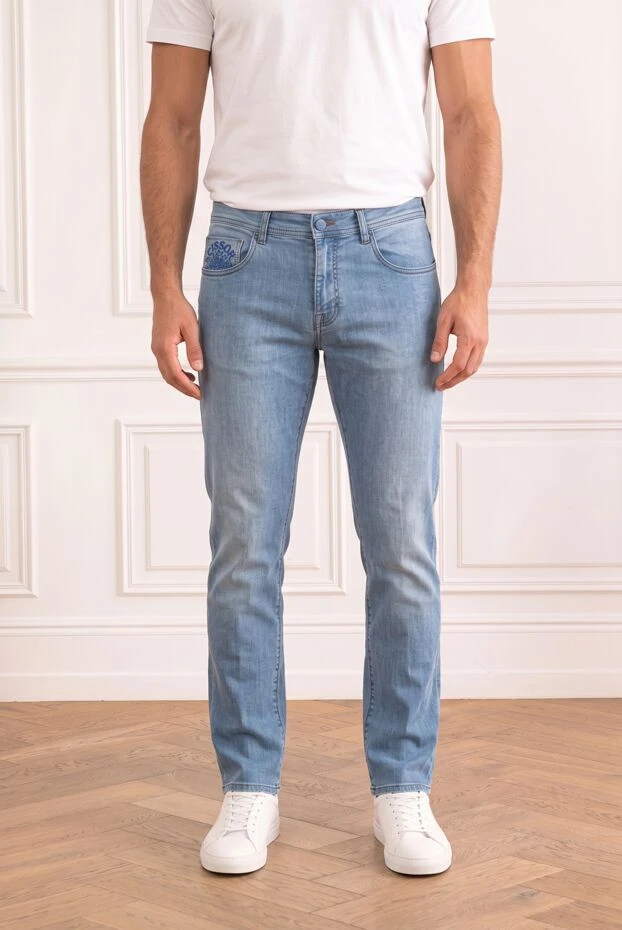 Scissor Scriptor light blue skinny jeans with a soft wash 196152 - photo 1